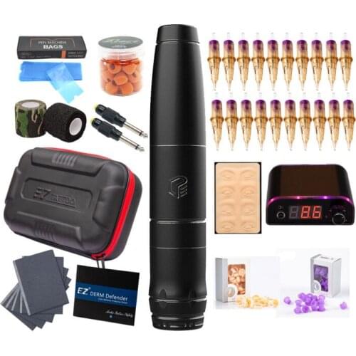 EZ Defender 2-in-1 Rotary Machine Pen EZ V Select Cartridge Tattoo Needles SMP&PMU&TATTOO Permanent Makeup Eyebrow Tattoo Kits