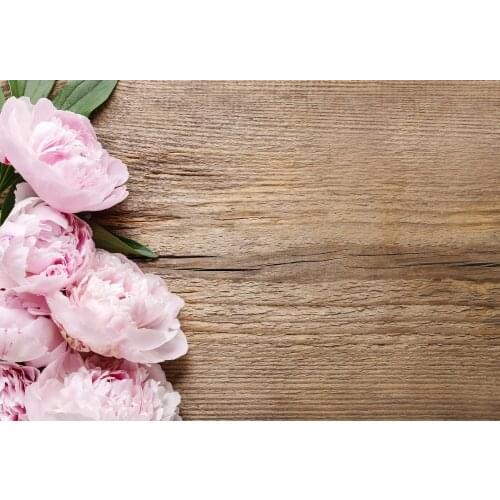 Kate 10ft Retor Wood Photography Backdrops Pink Fkower Stage Backdrop Children Studio Photography Backdrops Washable Background