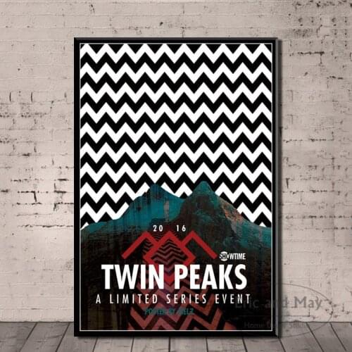 Hot Twin Peaks Movie Tv Shows Posters And Prints Canvas Painting Wall Art Picture Abstract Decorative Home Decor Tableau