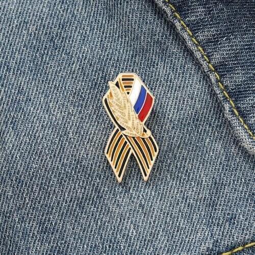 Fashion Scarf Badge Personality Charm Wheat Ear Metal Enamel Brooch Cute Suit Lapel Backpack Jewelry Accessories Gift