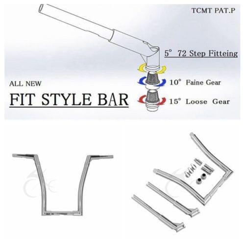Motorcycle 16" Rise 1-1/4" Frisco Ape Handlebar For Harley Dyna Lowrider Sportster XL Forty-Eight FLST FXST