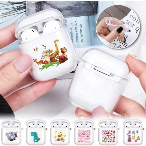 Soft Silicone AirPods Cases for Apple Airpods 1st / 2nd Generation Bluetooth Wireless Headset Protective Case Charging Box
