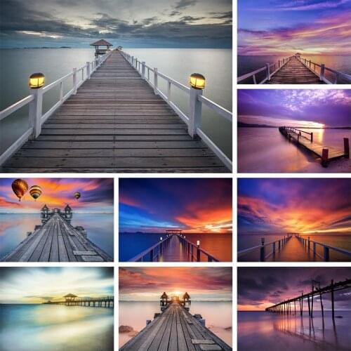 Diy Diamond Painting Cross Stitch Kit Bridge Landscape 5D Mosaic Full Drill Rhinestone Embroidery Art Home Wall Decor