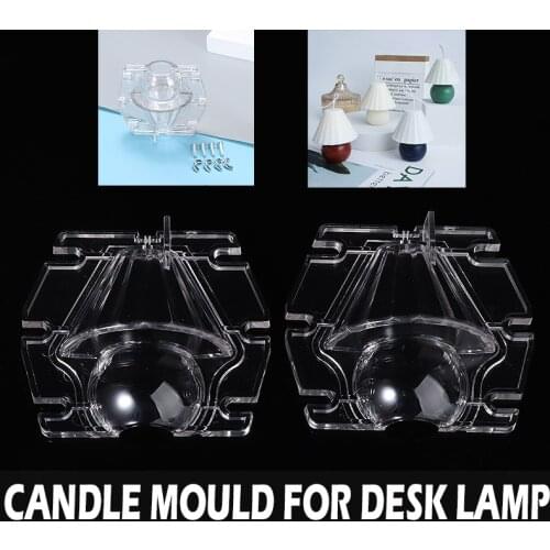 Table Lamp Shaped Candle Making Tool Molds Plastic Candle Mold Soap DIY Craft Mould Nordic Style Home Decoration