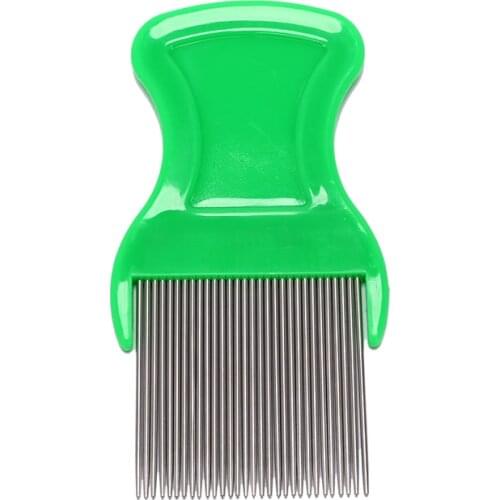 Stainless Steel Comb Long teeth Anti-slip bands Comb Hair Lice Comb Brushes Terminator Fine Egg Dust Nit Free Removal dropship