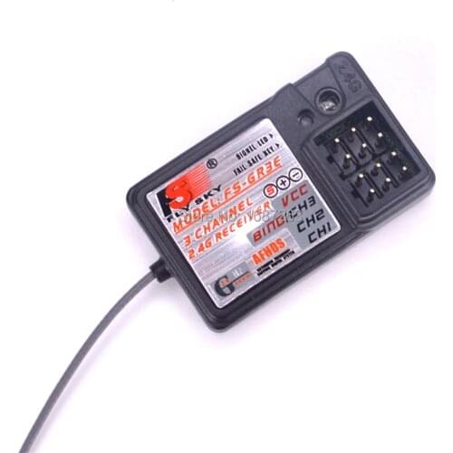 Flysky FS-GR3E 3 Channel 2.4G GR3E Receiver For RC Car Truck Boat FS GT2 GT2B GT3 GT3B GT3C T6 CT6B Transmitter