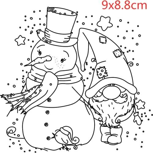 Santa Claus Transparent Silicone Clear Rubber Stamp Sheet Cling Scrapbooking DIY Cute Pattern Photo Album Paper Card Decor Stamp