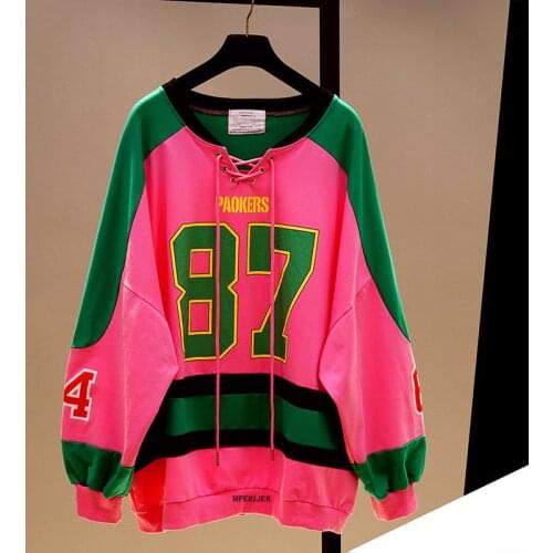 Oversized 8XL Bust 140cm Autumn Sweatshirts Pullover Casual Loose Sweatshirt Streetwear Female Casual Sweatshirt New Hip Pop Top