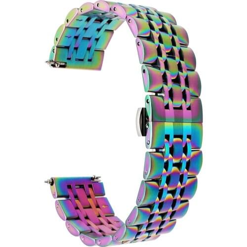 Galaxy Watch 46mm Band for Samsung Gear S3 Bands 22mm Quick Release Solid Stainless Steel Strap for Huawei Watch GT 2E Bracelet