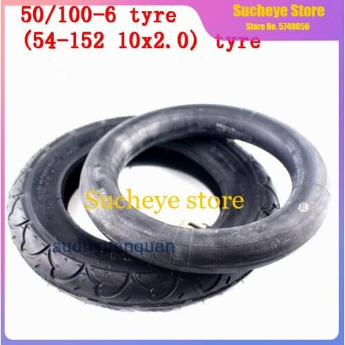 10'' 50/100-6 10x2.0 Rubber Tire Inner tube 10x2 (54-152) tyre for electric scooter bike Refit Motorcycle parts 10x2 wheel tyre