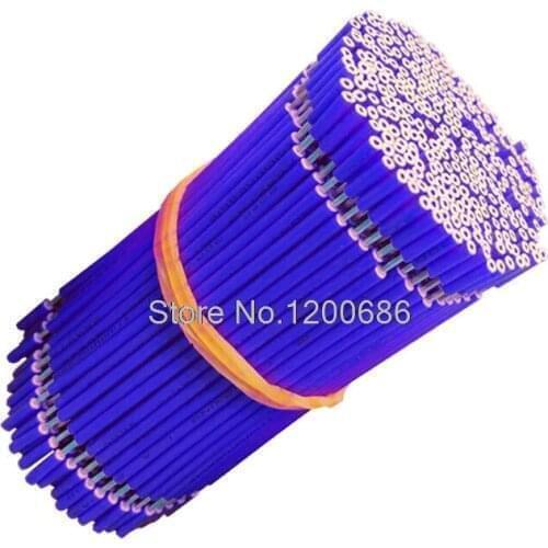 40CM 5mm half strip off UL 1007 22AWG blue 20piece/lot super flexible 22AWG PVC insulated Wire Electric cable, LED cable