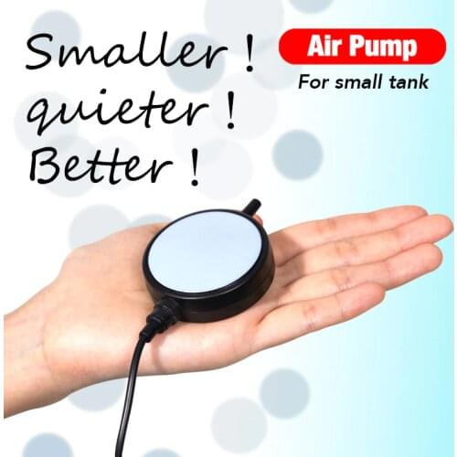 Quiet Mini Air Pump for Aquarium 1.0 Watt for small Fish Tank with Accessories Piezoelectric ceramic technology