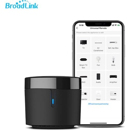 BroadLink RM4 Mini Smart Universal WIFI IR Remote controller for TV, Air-con,Temperature Humidity Sensor HTS2 work with Alexa