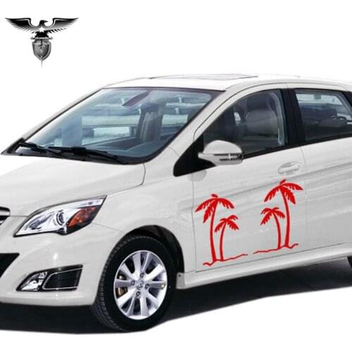 EmpireYing 3 Sizes 8 Colors Palm Tree Tropics Graphic Car Sticker Tropical Leisure Sunny Beach Bikini Sea Breeze Vinyl Decals