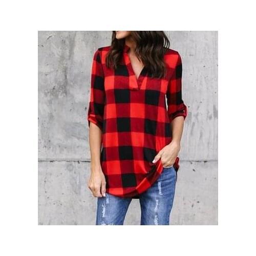 Блузки в клетку Xsyyfast China At AliExpress