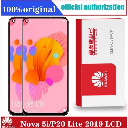 6.4'' For Huawei Nova 5i LCD Display GLK-LX1 LX2 LX3 Touch Screen Panel Digitizer Assembly Replacement For P20 Lite 2019 Display