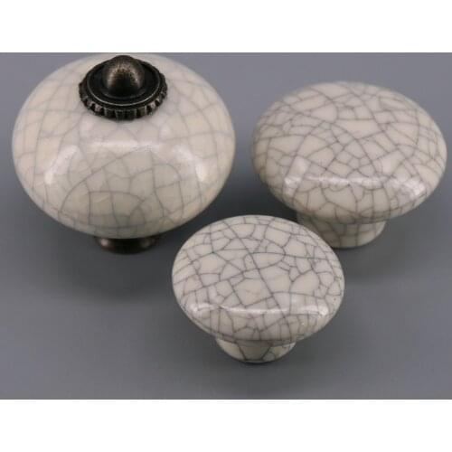 1PC Ceramic Knob Drawer Pulls Cupboard Door Kitchen Cabinet Handle Furniture Hardware