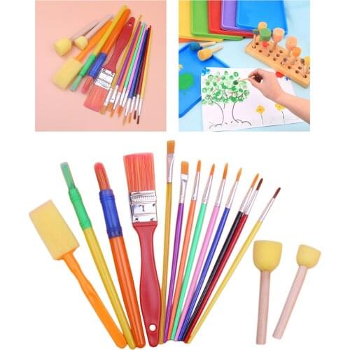 15x Painting Brushes Set Graffiti Drawing Watercolor Tool for Kids Supplies