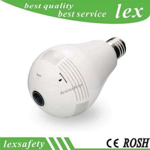 2M 1080P Panoramic Smart IP Camera Wi-Fi Lamp FishEye WIFI camera ip 360 Degree VR Mini CCTV Home Security