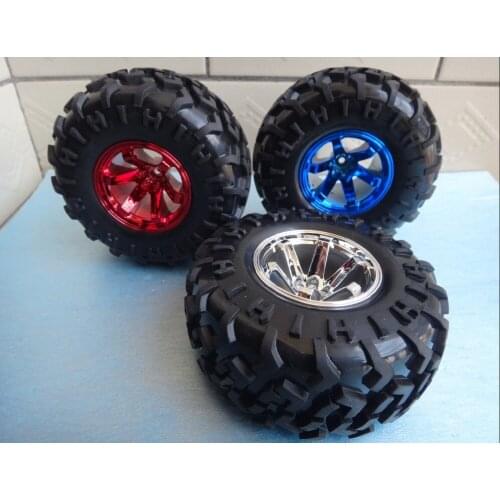 2pcs/lot New Version 130mm Rubber Plastic Wheels New Style Robot Wheels For DIY Smart 2WD/4WD Car Robot Vehicles Chassis Toy