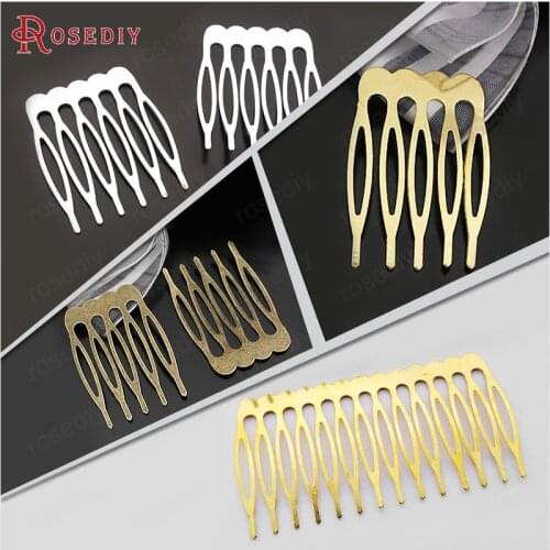 30PCS 5 tooth 6 tooth Iron tooth Hair Combs Hair Jewelry Findings Diy Handmade Findings Jewelry Accessories Wholesale
