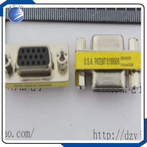 5pcs/lot VGA adapter mother to mother connection head hole to hole video adapter of Connector