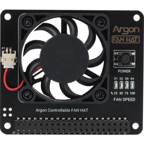 ARGON Fan Hat for Raspberry Pi 4 GPIO Expansion Board with Cooling Fan Function Power Button for Raspberry Pi 4B/3B+/3B
