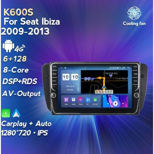 Android 11 DSP IPS RDS Car Multimedia GPS For Seat Ibiza 2009 2010 2011 2012 2013 Navigation Radio Auto Carplay 4G SIM WIFI