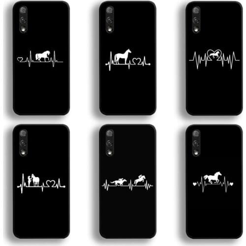 Horse Pony Horse Heartbeat Phone Case For Huawei Honor 30 20 10 9 8 8x 8c v30 Lite view 7A pro