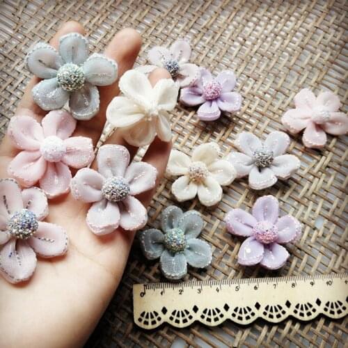 DIY Handmade Headdress Semi-finished Simulation Flower Sand Flower Wedding Flower Western Sand Flower Daisy 4cm Plum Cat Flower