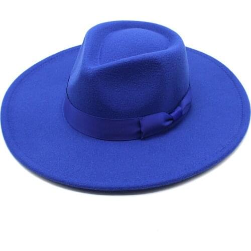 3.74inch brim fedora wide brim jazz hat Unisex fedoras fashion hats for women and men church hat rock hat star rock fedoras hat