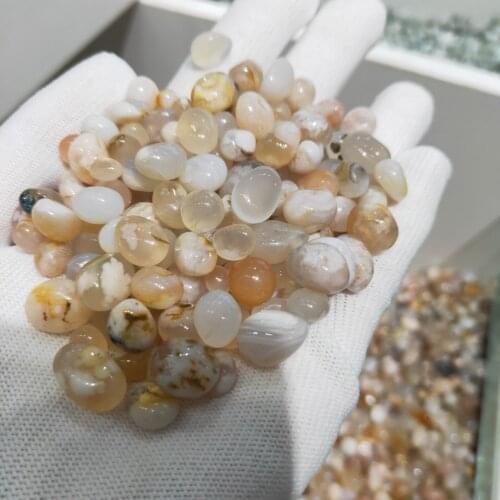 Natural Sakura Agate Rock Crystal Gravel Gem Stone Polished Quartz Crystals