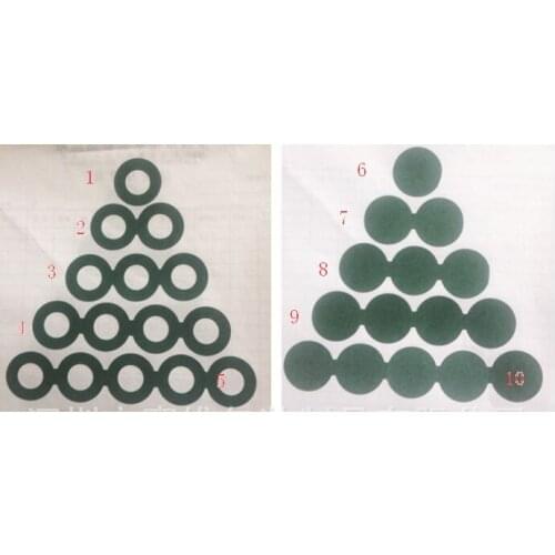 Mix 10kinds 32650 battery insulation pads 1/2/3/4/5 union