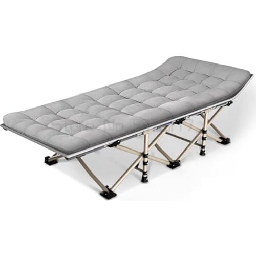 Folding bed single bed office lunch break bed portable household simple nursing bed lounge chair marching bed