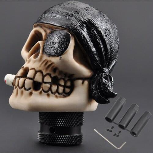 Universal Car Gear Shift Knobs Skull Gear Manual Transmission Gear Shift Knob Shifter Lever For BMW Toyota Honda Mazda