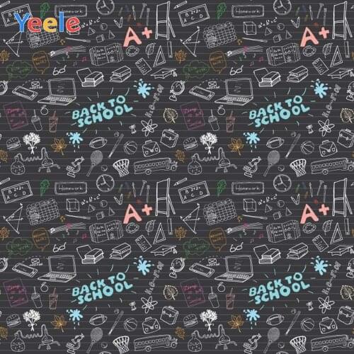 Yeele Vinyl Blackboard Study Children Back To School Party Photography Backdrop Customized Photographic Background Photo Studio