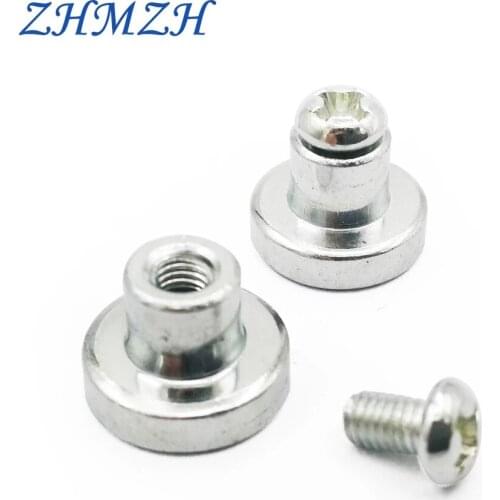 ZHMZH 10Sets/lot Reconstruction Plate Magnet Column Magnetic Screw For Led Ceiling Lights Mounting Magnet Kits Of Lamp Plate