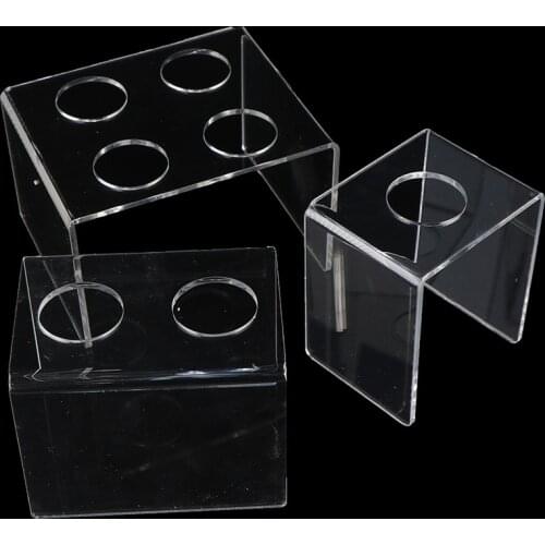 1/2/4Hole Ice Cream Candy Acrylic Holder Cupcake Ice Cream Cones Holder Stand For Wedding Party Buffet Display Kitchen Tool