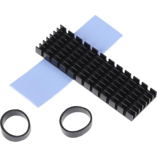 1Set Heat Sink With Thermal Pad For M.2 NGFF NVMe 2280 PCIE SSD Aluminum Cooling