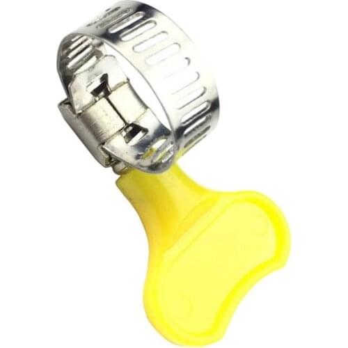 50pcs/lot 8mm-12mm/10-16mm/13-19mm/16-25mm/19-29mm Type Hose Clamps with handle,304 Stainless steel hose Clamp Hoop Pipe Clips