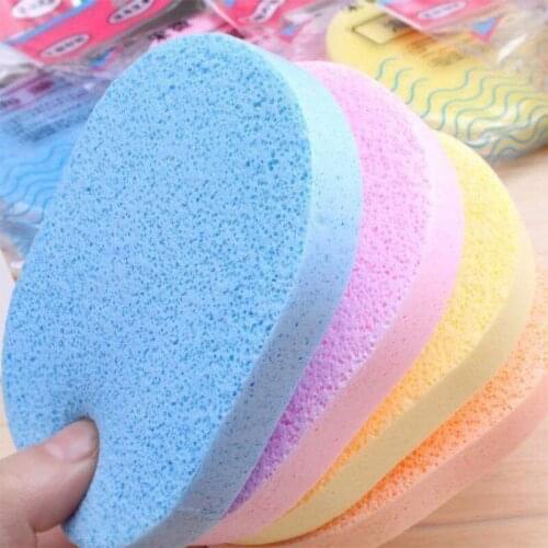 50pcs Wash Face Sponge Facial Cleansing Face Makeup Wash Pad Cleaning Pro Sponge Puff Exfoliator Cosmetic Tool (Random Color)