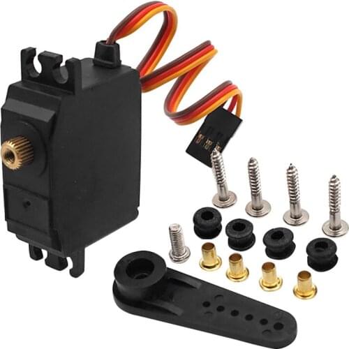 RC Car Accessories Brushless Metal Three-Wire Steering Gear Kit RC Model DIY for Wltoys 12428-0120 12423 Rc Servo