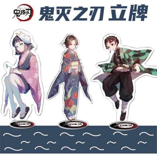 Anime Demon Slayer Acrylic Stand Figure Kamado Tanjiro Kimetsu No Yaiba Desktop Decoration Collection Model Toy Gifts