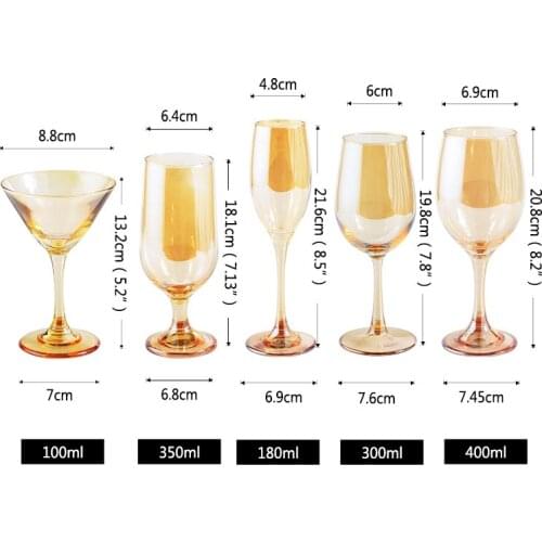 Wine Glass Gold Painting Goblet Glasses Champagne Flutes Cups Home Party Wedding Cocktail Glasses Juice Cup