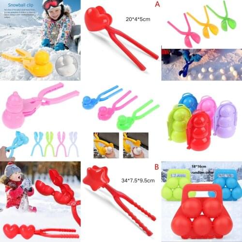 Snow Mold Snowball Maker Clip Snow Sand Mould Tool Toy for Children Kids Outdoor Winter Safety Cartoon Duck Fun Sports