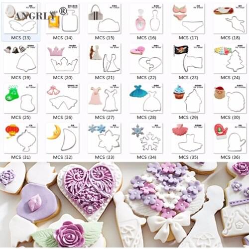 Christmas tools Various DIY Cookie Cutter Stainless Steel Cut Biscuit Mold Cooking Tools Vegetable Chopper Kitchen Accessories