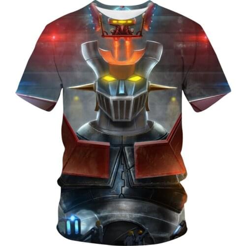 Japanese Anime Robot Mazinger Z 3D Print Kids T Shirt Casual Men Women Clothing Fashion Boy Girl Tops Tees Childrens Clothes
