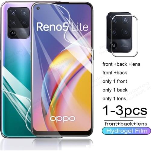 Camera Glass Hydrogel Film On For Oppo Reno 5 Lite Screen Protector For Reno 5Lite Reno5 4G 5G Reno5Lite Light Protective Films