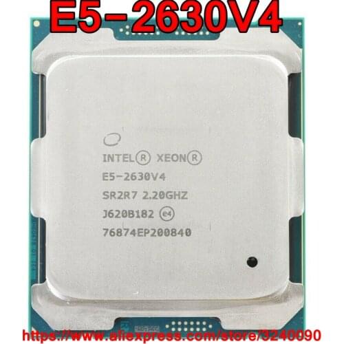 Intel Xeon CPU E5-2630V4 SR2R7 2.20GHz 10-Cores 25M LGA2011-3 E5-2630 V4 processor E5 2630V4 free shipping E5 2630 V4