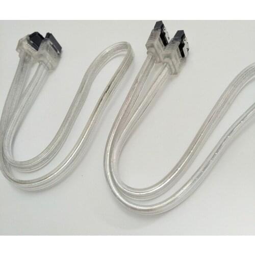 Silver high-speed SATA3 data cable sata3.0 solid state hard disk data cable hard disk serial cable with shrapnel